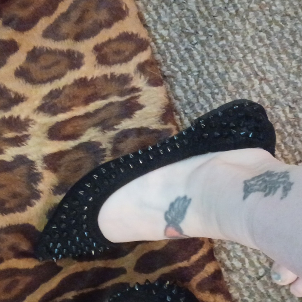 Gothic spike flats, sz 39